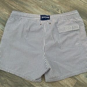 Vilebrequin swim shorts liner cut out small plaid print size XXl 2XL